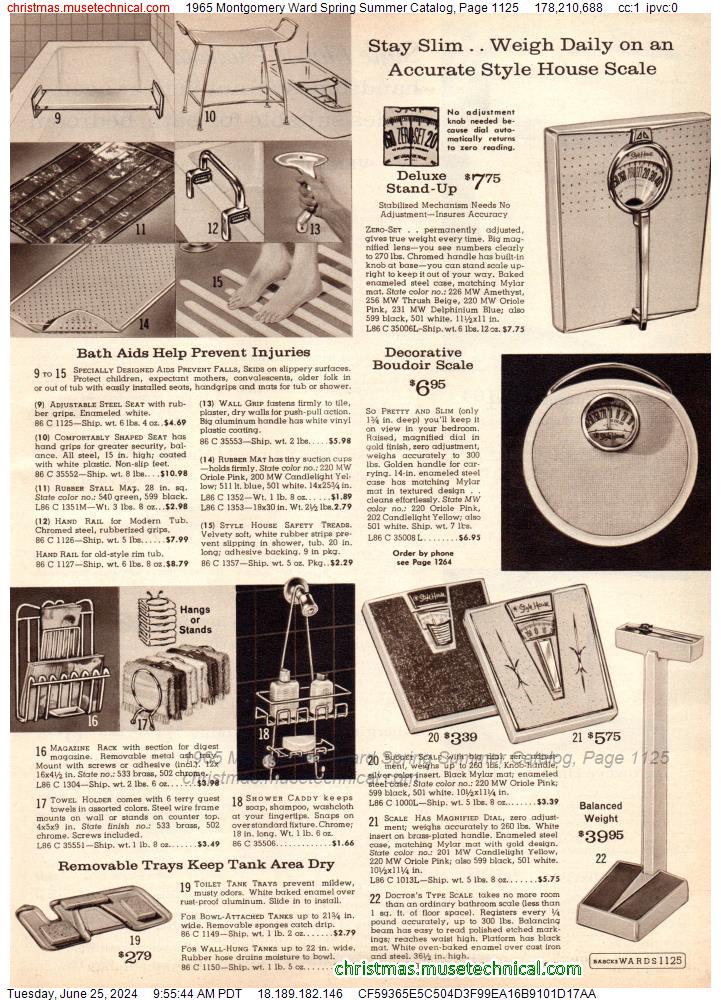 1965 Montgomery Ward Spring Summer Catalog, Page 1125