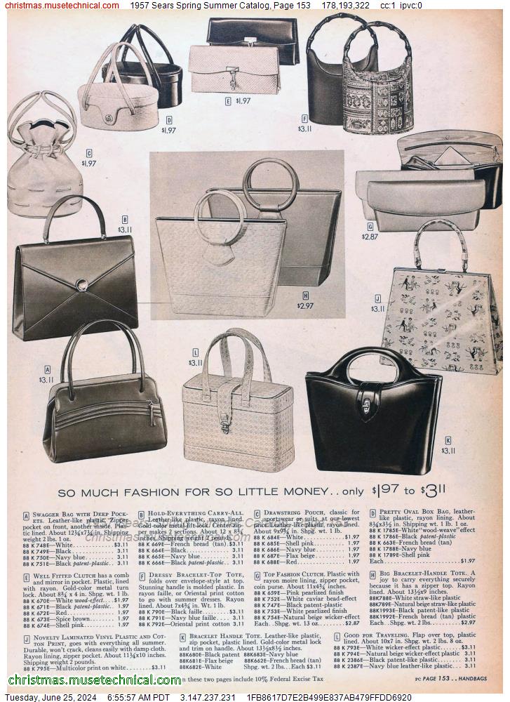 1957 Sears Spring Summer Catalog, Page 153
