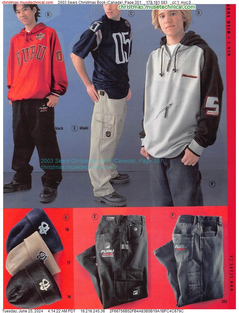 2003 Sears Christmas Book (Canada), Page 351
