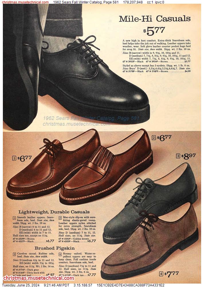 1962 Sears Fall Winter Catalog, Page 581