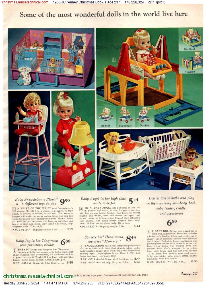 1966 JCPenney Christmas Book, Page 217