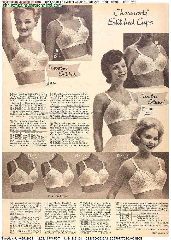 1961 Sears Fall Winter Catalog, Page 207