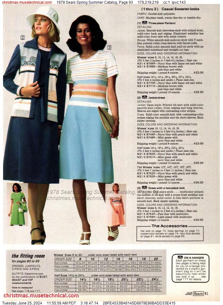 1978 Sears Spring Summer Catalog, Page 93