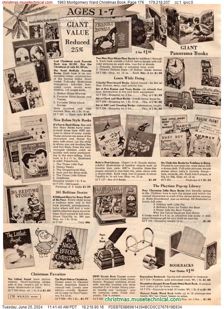 1963 Montgomery Ward Christmas Book, Page 176