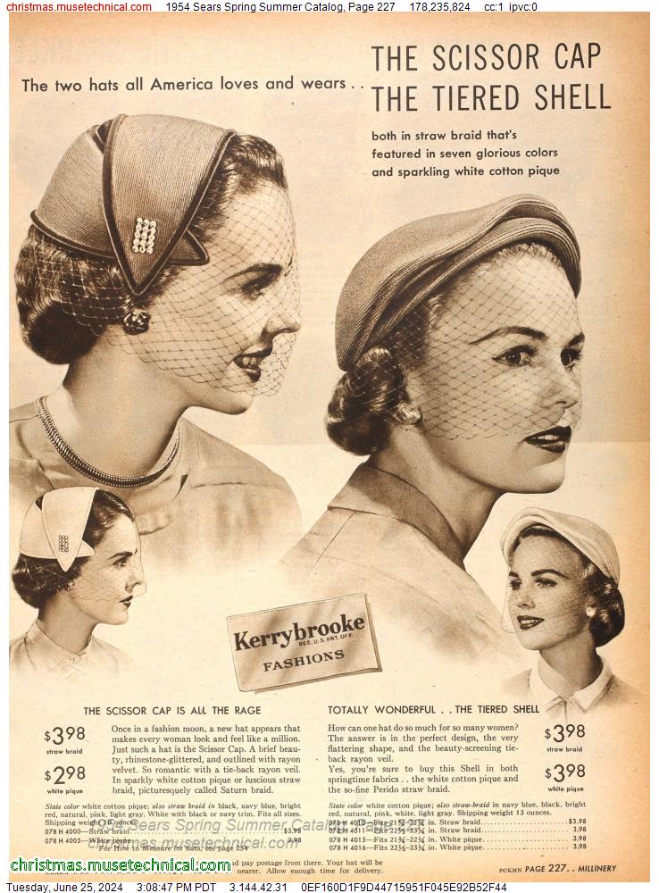 1954 Sears Spring Summer Catalog, Page 227