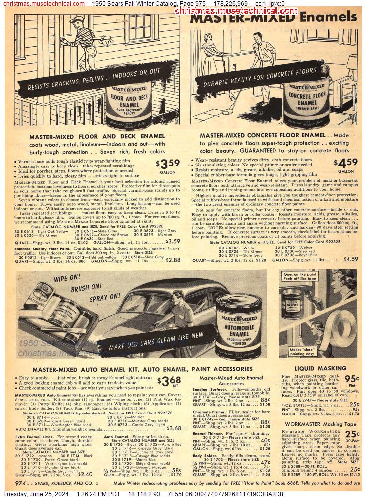 1950 Sears Fall Winter Catalog, Page 975