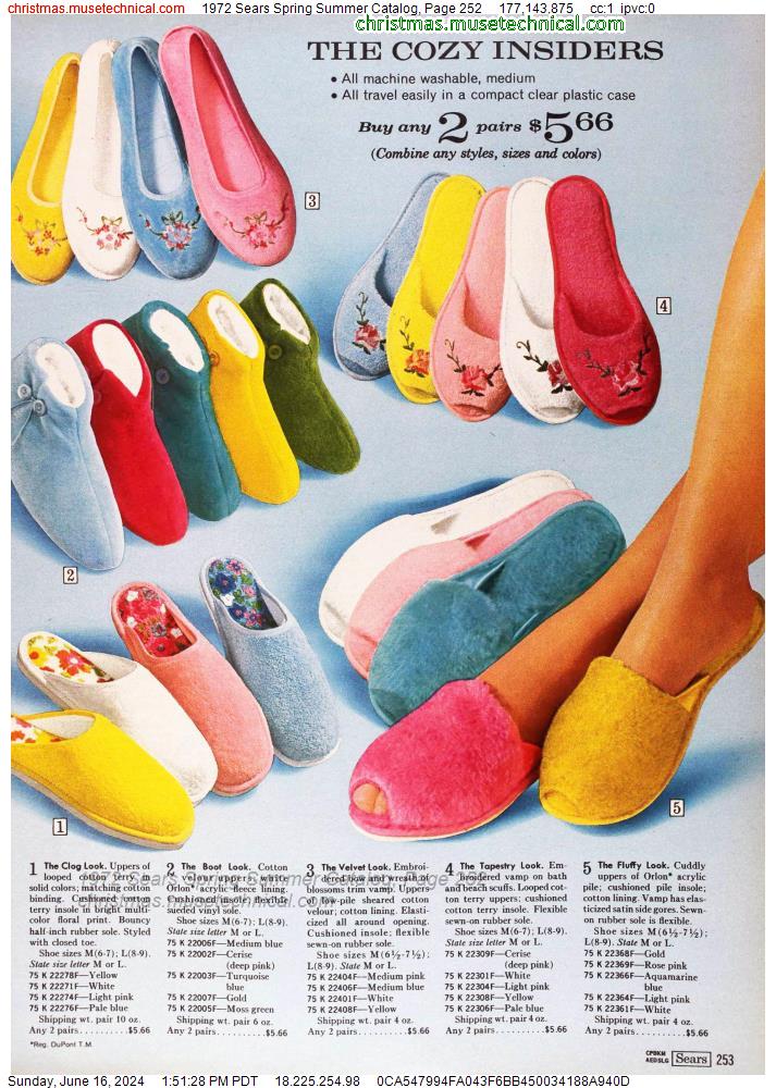 1972 Sears Spring Summer Catalog, Page 252