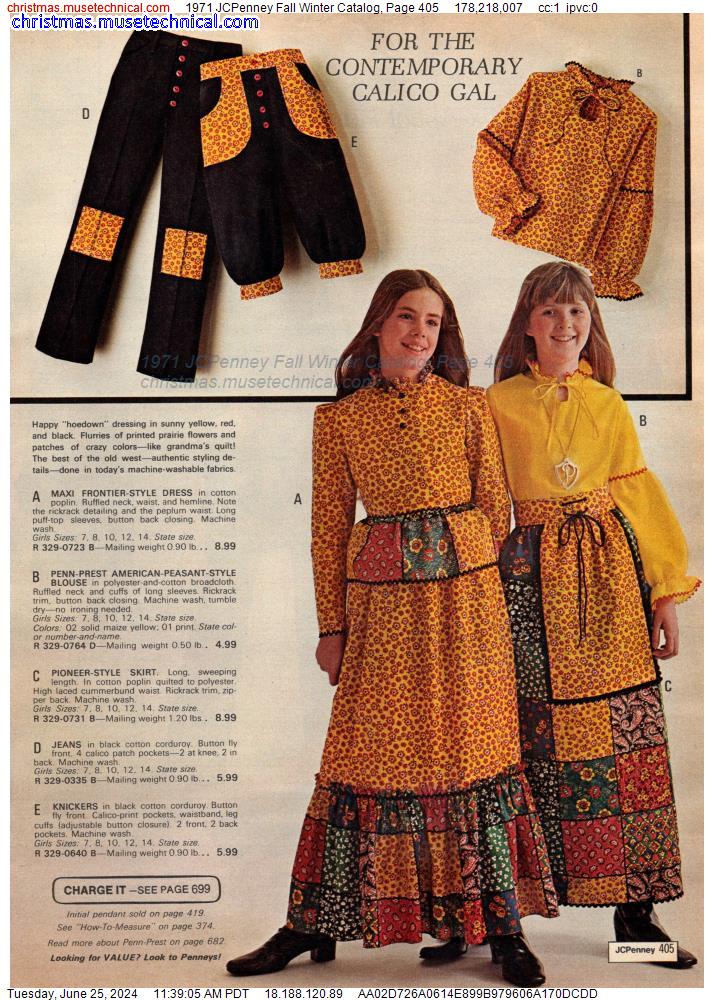 1971 JCPenney Fall Winter Catalog, Page 405