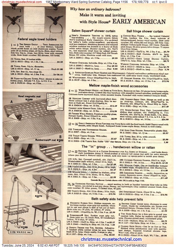 1967 Montgomery Ward Spring Summer Catalog, Page 1156