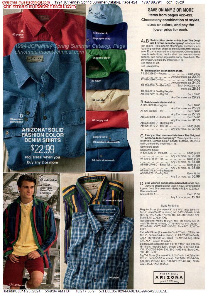 1994 JCPenney Spring Summer Catalog, Page 424