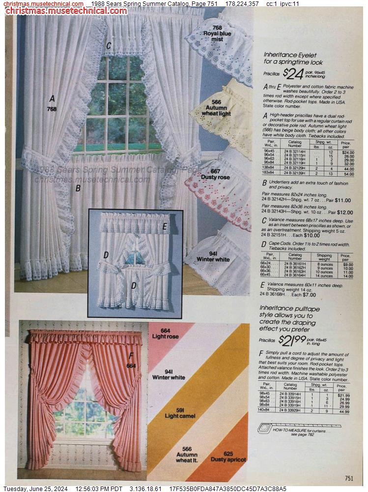 1988 Sears Spring Summer Catalog, Page 751