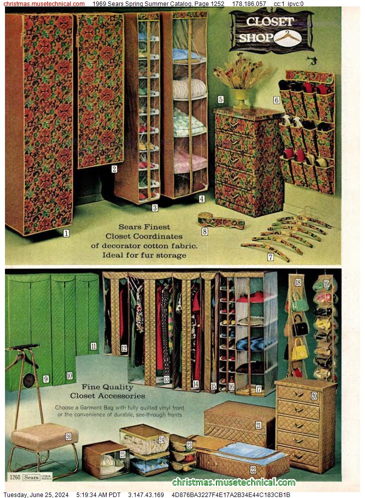 1969 Sears Spring Summer Catalog, Page 1252