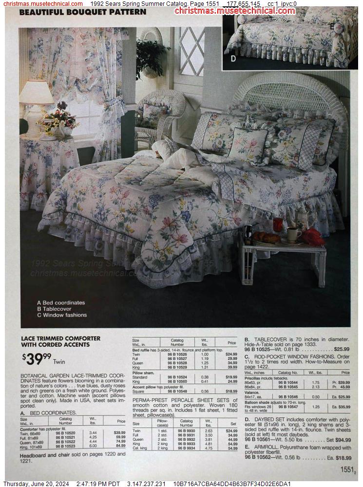 1992 Sears Spring Summer Catalog, Page 1551
