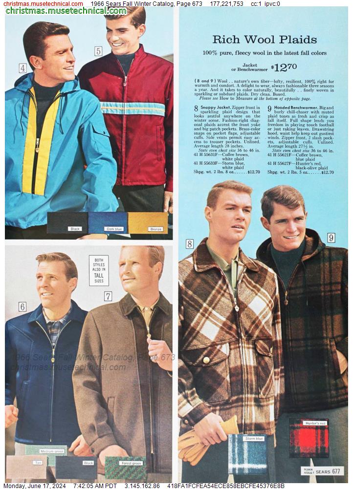 1966 Sears Fall Winter Catalog, Page 673