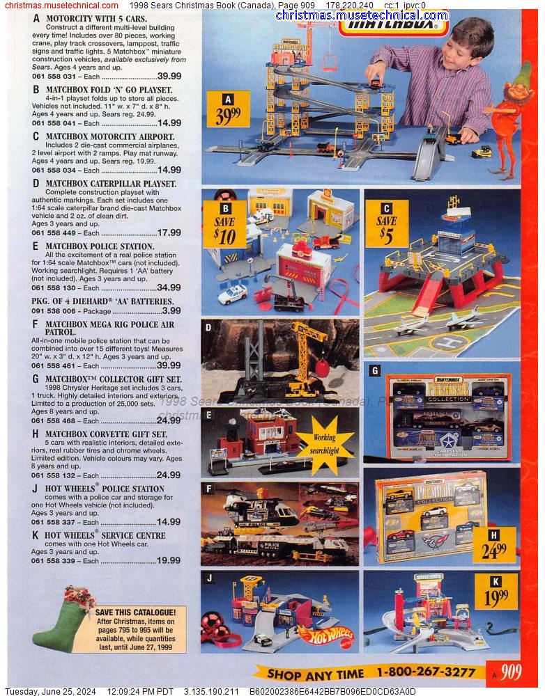 1998 Sears Christmas Book (Canada), Page 909