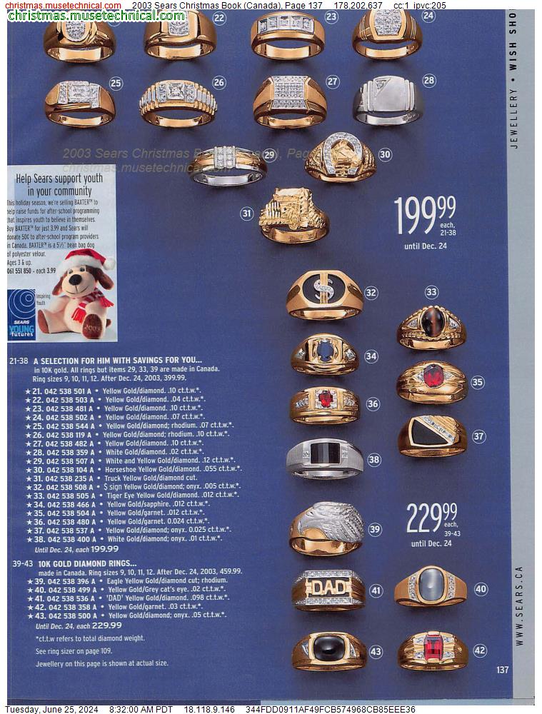 2003 Sears Christmas Book (Canada), Page 137