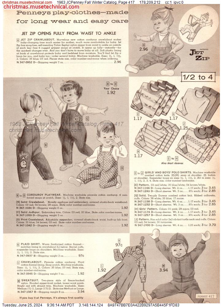1963 JCPenney Fall Winter Catalog, Page 417