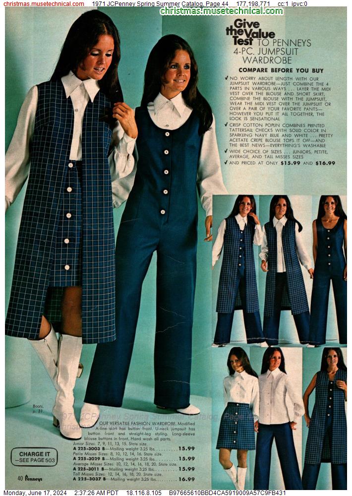 1971 JCPenney Spring Summer Catalog, Page 44