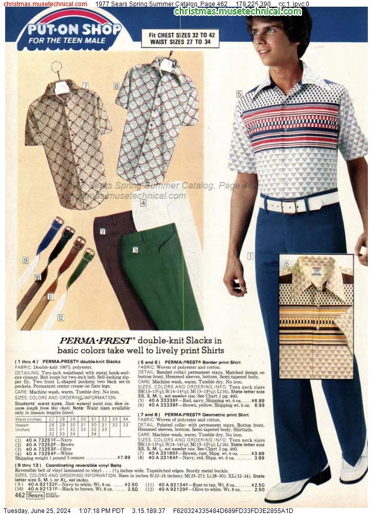 1977 Sears Spring Summer Catalog, Page 462