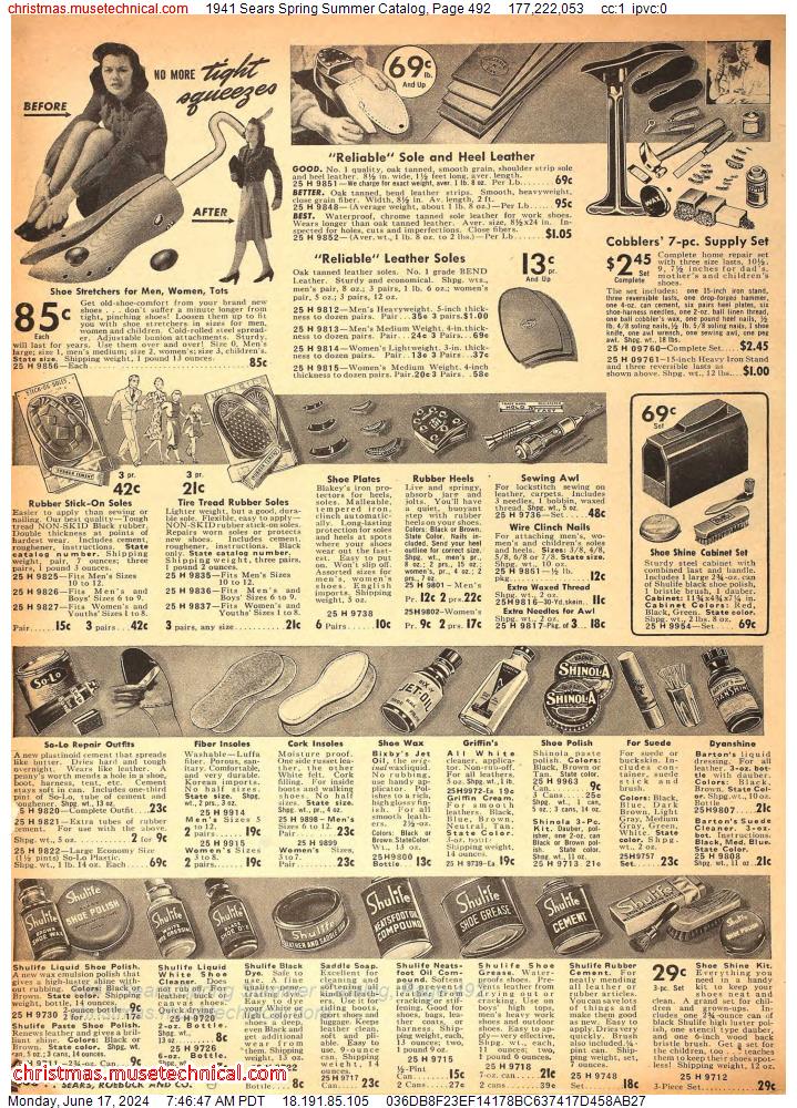 1941 Sears Spring Summer Catalog, Page 492