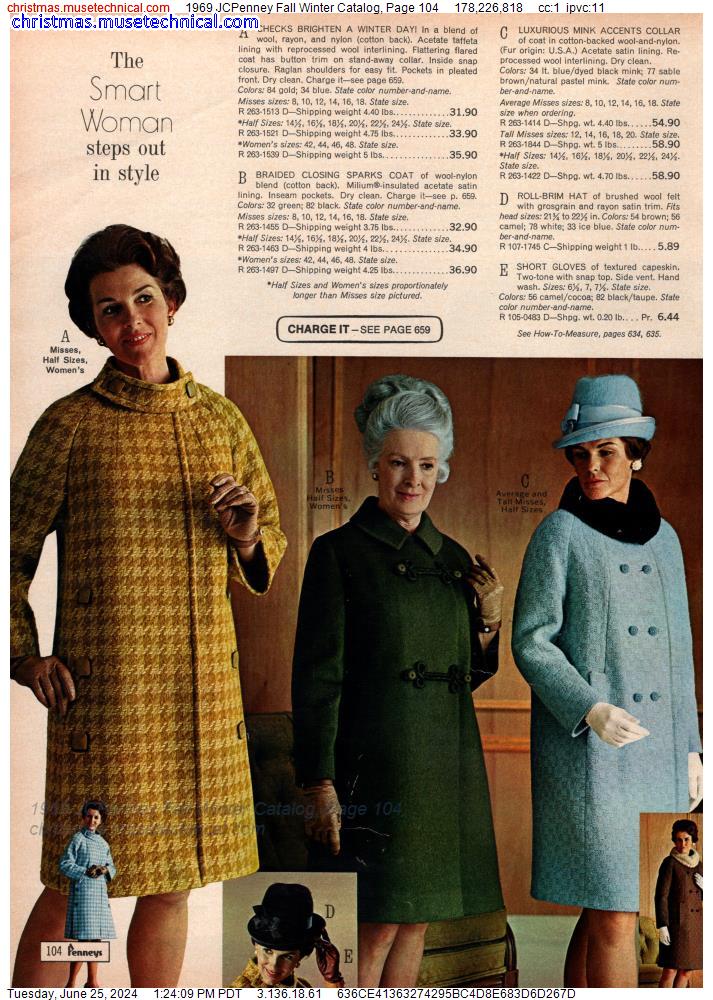 1969 JCPenney Fall Winter Catalog, Page 104