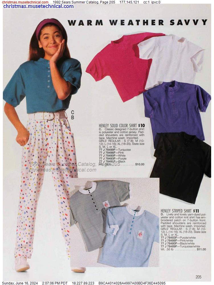 1992 Sears Summer Catalog, Page 205