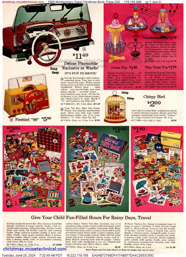 1965 Montgomery Ward Christmas Book, Page 200