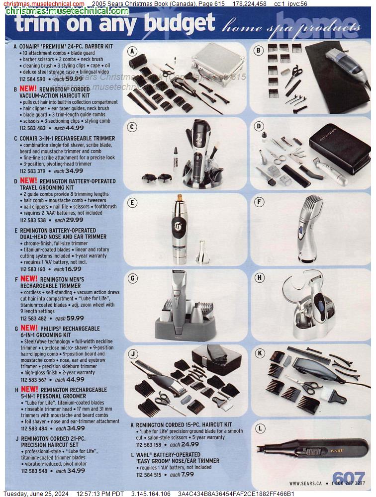 2005 Sears Christmas Book (Canada), Page 615