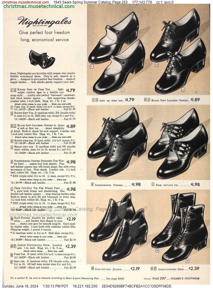 1945 Sears Spring Summer Catalog, Page 253