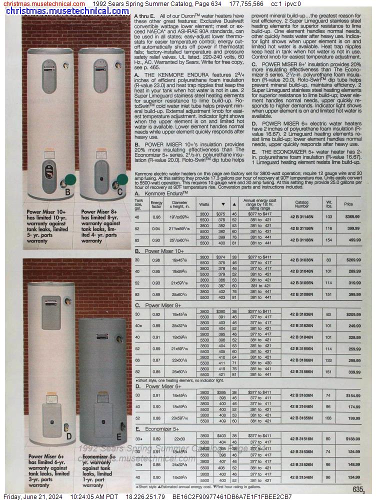 1992 Sears Spring Summer Catalog, Page 634
