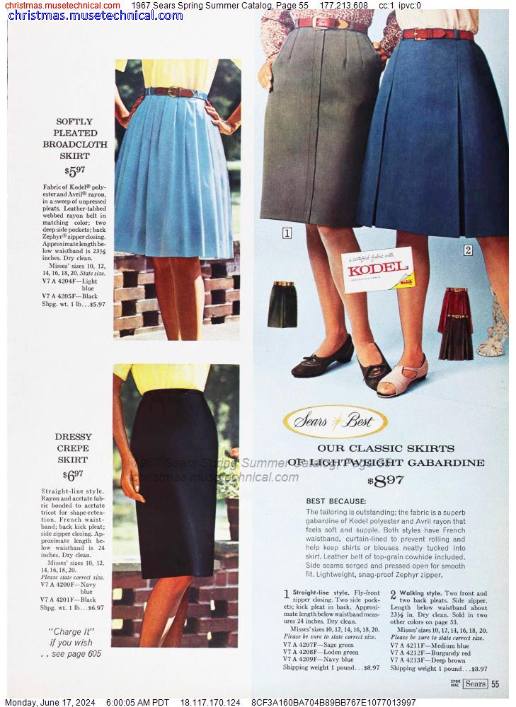 1967 Sears Spring Summer Catalog, Page 55