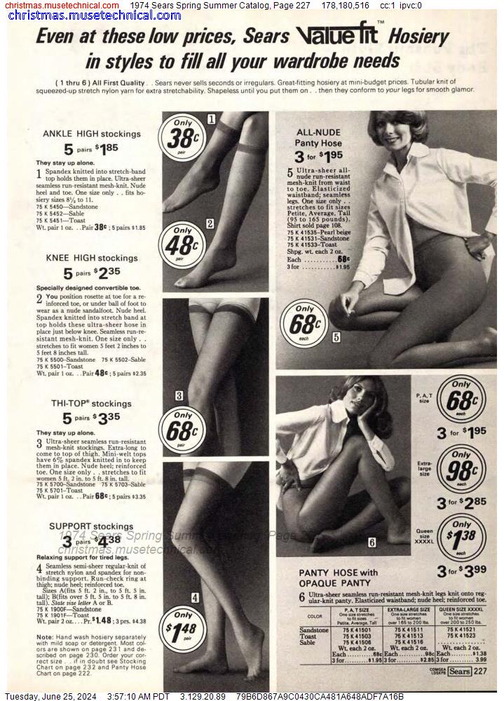 1974 Sears Spring Summer Catalog, Page 227