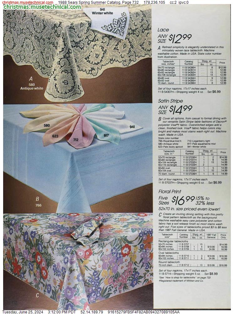 1988 Sears Spring Summer Catalog, Page 732