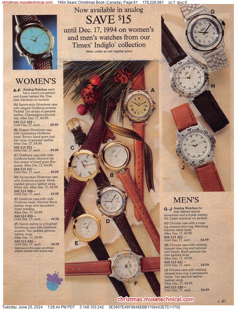 1994 Sears Christmas Book (Canada), Page 61
