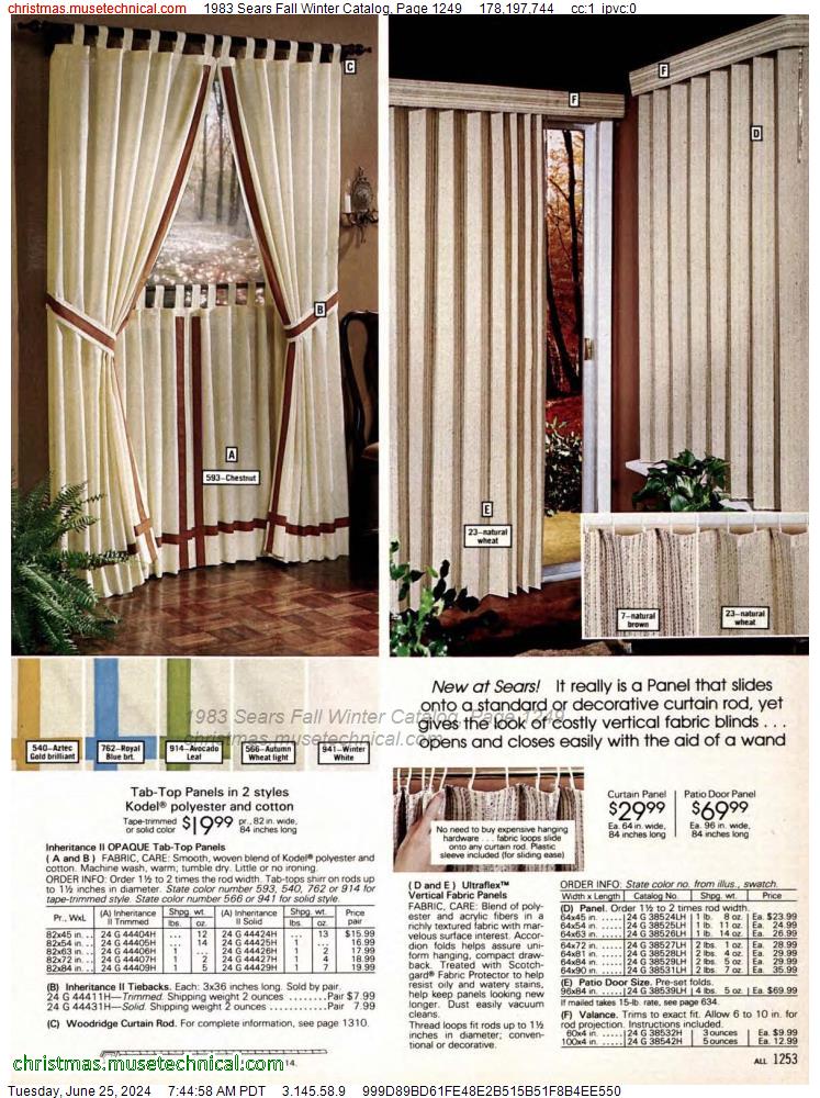 1983 Sears Fall Winter Catalog, Page 1249