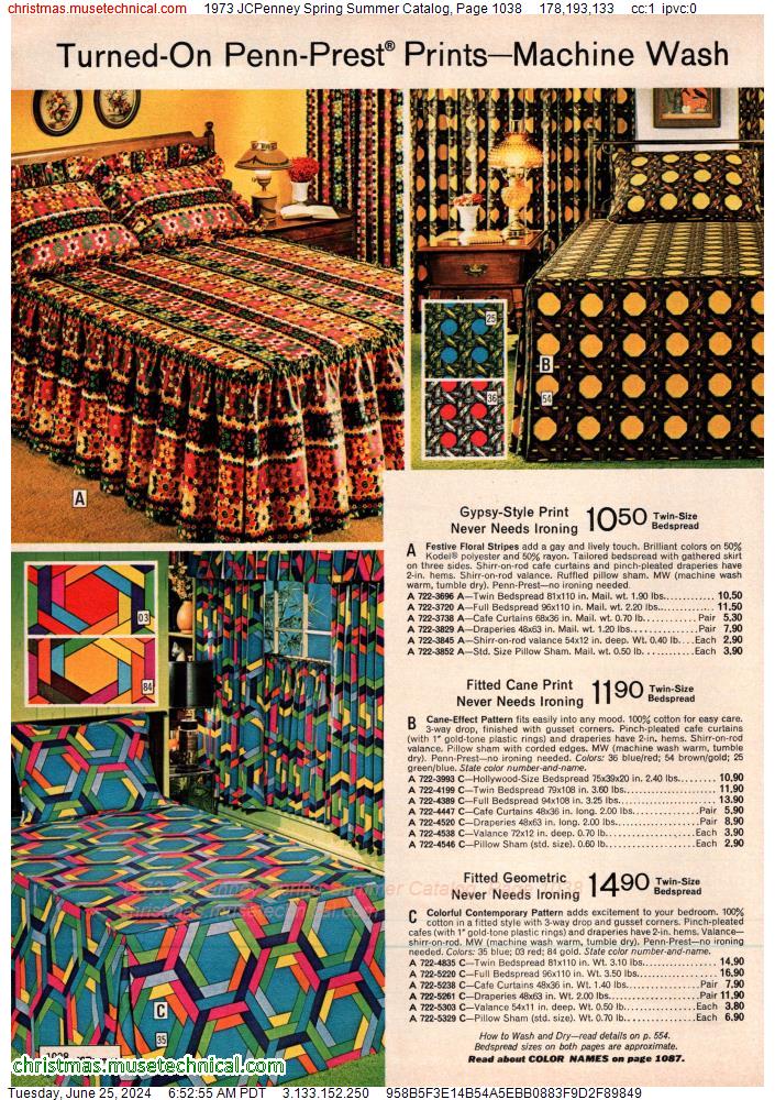 1973 JCPenney Spring Summer Catalog, Page 1038