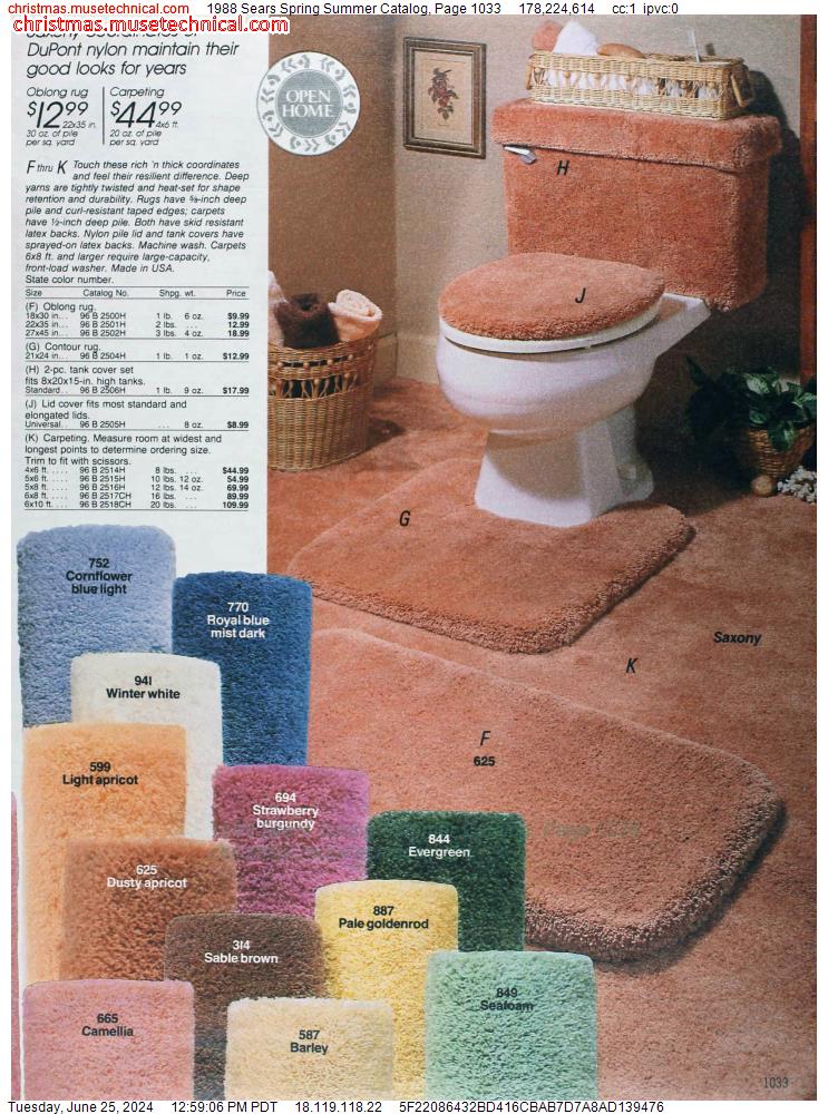 1988 Sears Spring Summer Catalog, Page 1033