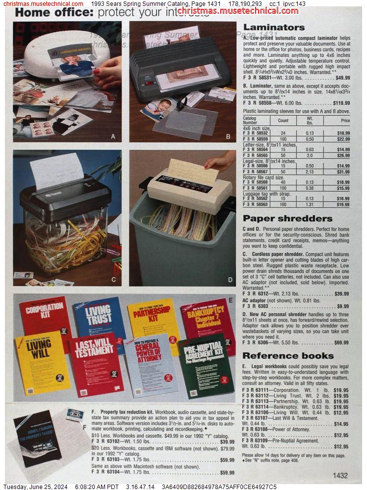 1993 Sears Spring Summer Catalog, Page 1431