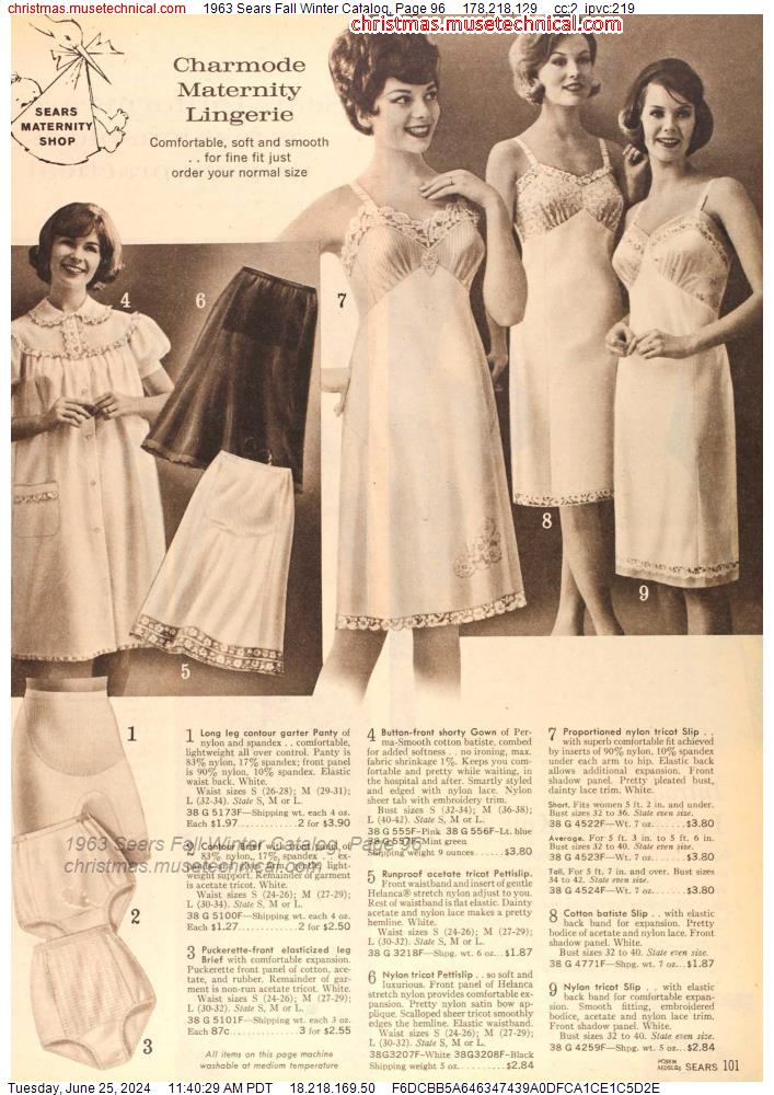 1963 Sears Fall Winter Catalog, Page 96