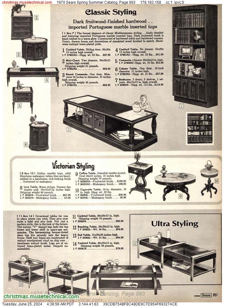 1970 Sears Spring Summer Catalog, Page 893