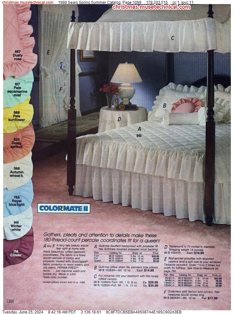 1988 Sears Spring Summer Catalog, Page 1099