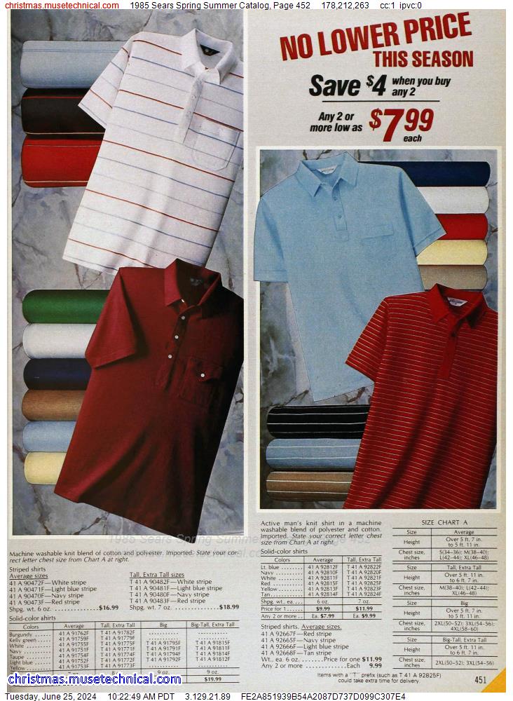 1985 Sears Spring Summer Catalog, Page 452