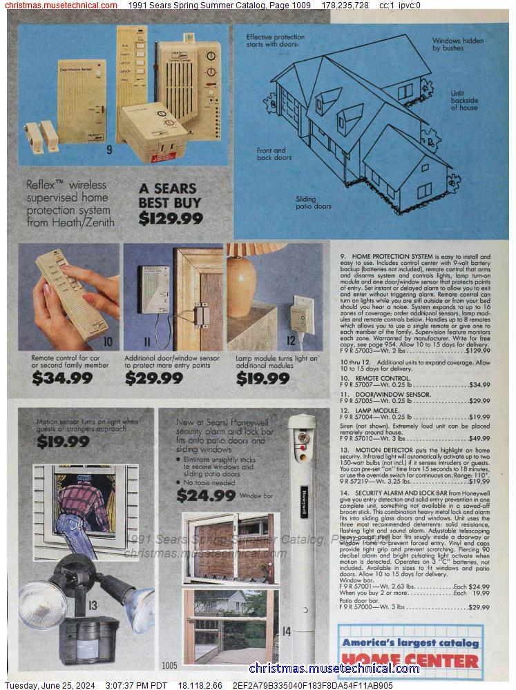 1991 Sears Spring Summer Catalog, Page 1009