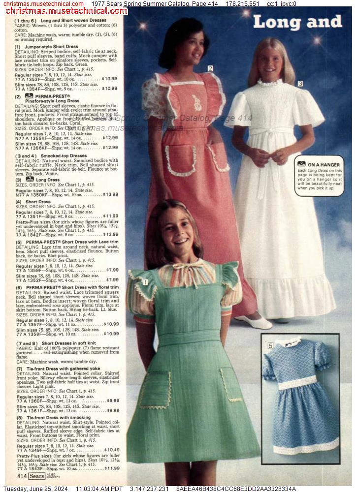 1977 Sears Spring Summer Catalog, Page 414