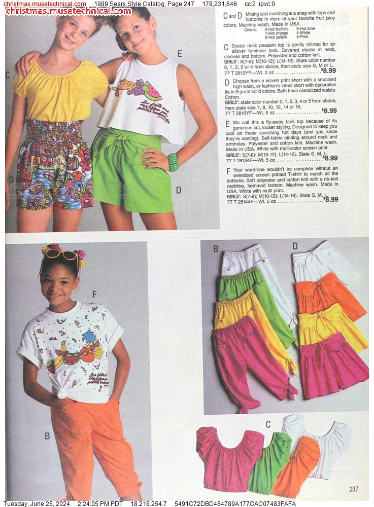 1989 Sears Style Catalog, Page 247