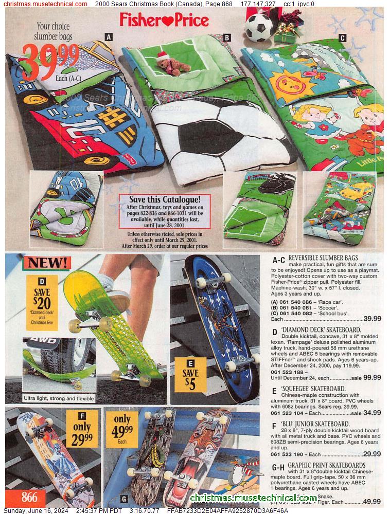 2000 Sears Christmas Book (Canada), Page 868