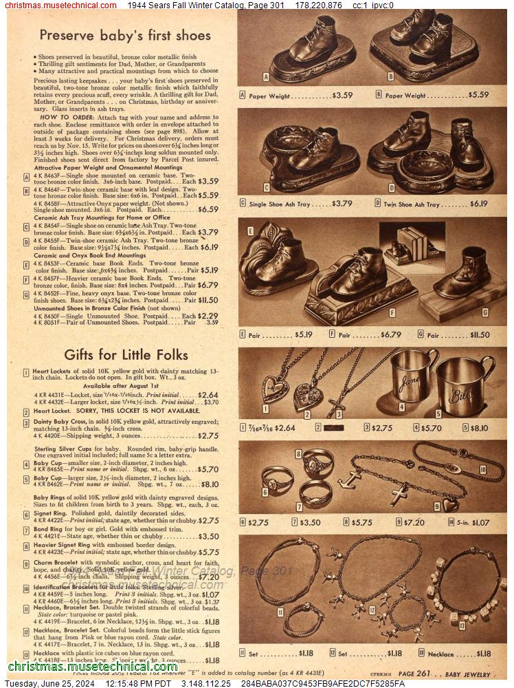 1944 Sears Fall Winter Catalog, Page 301