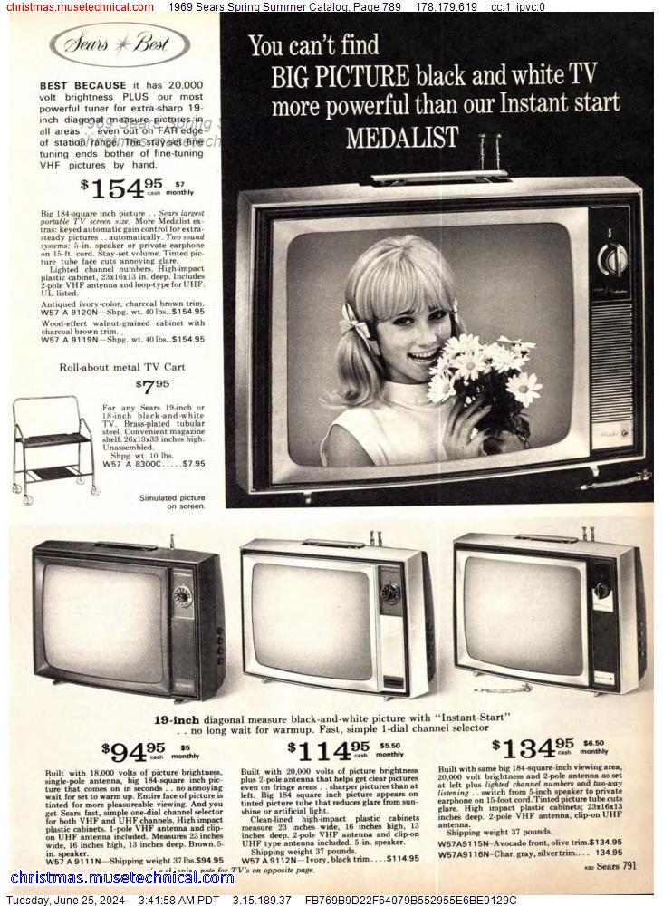 1969 Sears Spring Summer Catalog, Page 789