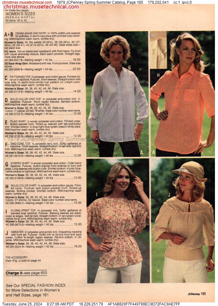 1979 JCPenney Spring Summer Catalog, Page 185