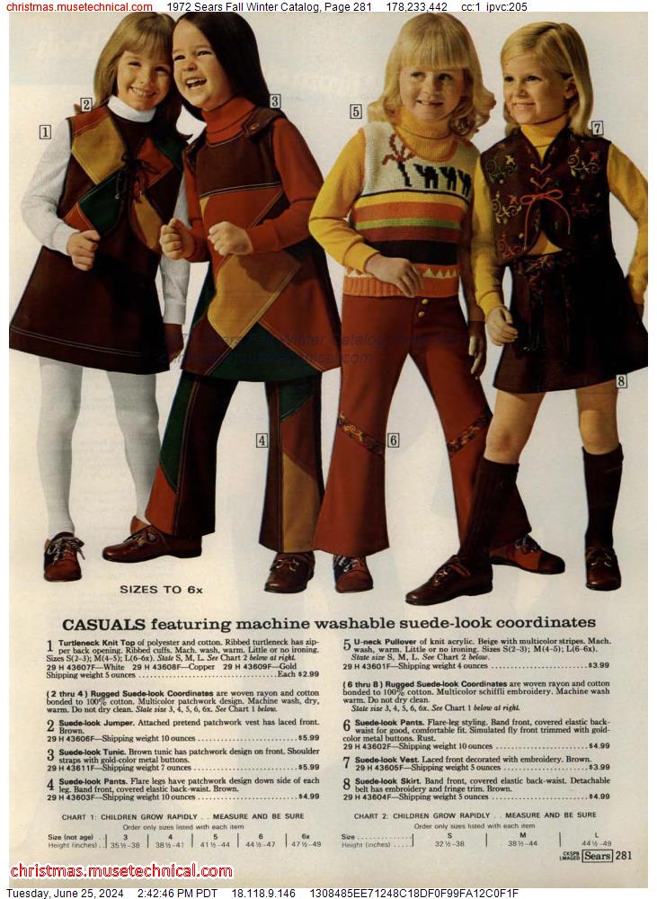 1972 Sears Fall Winter Catalog, Page 281